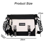 Japanese Style Large Capacity Messenger Bag for Women