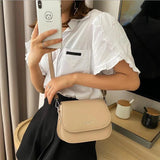 Women's Messenger Bags Wallets Small Lady Messenger Bags PU Solid Flip Shoulder