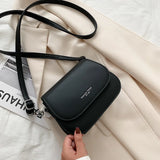 Women's Messenger Bags Wallets Small Lady Messenger Bags PU Solid Flip Shoulder
