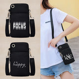 Text Pattern Shoulder Bag Waterproof Arm Bag