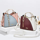 Women's One Shoulder Bag High Capacity High Style Female Contrast Multi-function