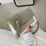 Women's PU Leather Crossbody Bag Chain Shoulder Handbag