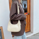 Women's Retro Armpit Bag PU Leather Ladies Shoulder Messenger Bags