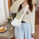 Women's Retro Armpit Bag PU Leather Ladies Shoulder Messenger Bags