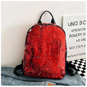 Women's Sequin Backpack Leisure Travel Bag