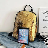 Women's Sequin Backpack Leisure Travel Bag