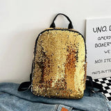 Women's Sequin Backpack Leisure Travel Bag