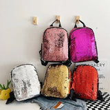 Women's Sequin Backpack Leisure Travel Bag