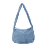 Cherry Pattern Shoulder Bag Plush Autumn Winter Style