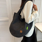 Women's Casual Canvas Shoulder Bag Large Capacity Handbag