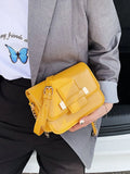 Women's Casual Flap Shoulder Bag Pu Leather Crossbody