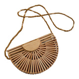 Women's Bamboo Woven Bohemia Crossbody Bag Summer Style