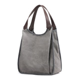 Women's Canvas Shoulder Bag Top-Handle Purse Leisure Handbag Tote