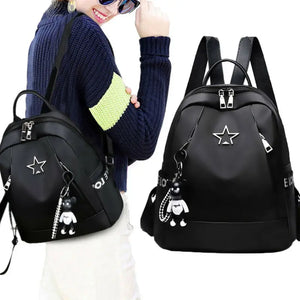 Women's Small Backpack Travel Nylon Shoulder Bag