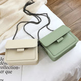 Women's Small Crossbody Bag PU Leather Square Bag Shoulder Bag Women Handbag Pur