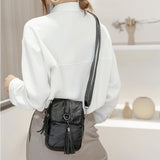 Women's Small Shoulder Messenger Bag PU Leather Wallet Lady Crossbody Phone Bag