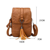 Women's Small Shoulder Messenger Bag PU Leather Wallet Lady Crossbody Phone Bag