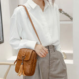 Women's Small Shoulder Messenger Bag PU Leather Wallet Lady Crossbody Phone Bag
