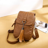 Women's Small Shoulder Messenger Bag PU Leather Wallet Lady Crossbody Phone Bag