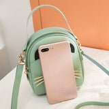 Women's Solid Leather Backpack Shoulder Bag