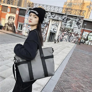 Women's Tote Shoulder Bag Large Capacity Handbag Solid Female Shopper Bags