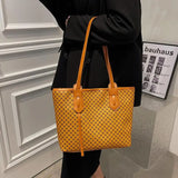Women's Striped Tote Shoulder Bag Large Capacity Handbag