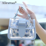 Women's Transparent Jelly Bag Stylish Splicing Candy Armpit Bag