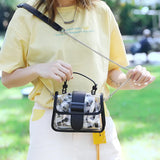 Women's Transparent Jelly Bag Stylish Splicing Candy Armpit Bag