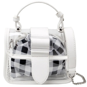 Women's Transparent Jelly Bag Stylish Splicing Candy Armpit Bag