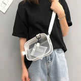 Women's Transparent PVC Shoulder Bag Cross Body Tote Summer