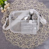 Women's Transparent PVC Shoulder Bag Cross Body Tote Summer