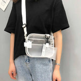 Women's Transparent PVC Shoulder Bag Cross Body Tote Summer