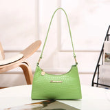 Women's Underarm Bag Small PU Leather Shoulder Bag Female Zipper Handbags