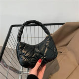 Square Shoulder Bag Small Capacity Solid Clutch Purse Handbag