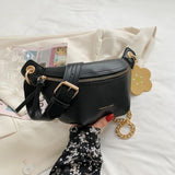 Women's Waist Bag Summer Messenger Shoulder Bag PU Leather Multifunctional All-m