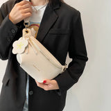 Women's Waist Bag Summer Messenger Shoulder Bag PU Leather Multifunctional All-m