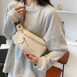 Women's Waist Bag Summer Messenger Shoulder Bag PU Leather Multifunctional All-m