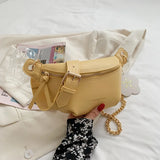 Women's Waist Bag Summer Messenger Shoulder Bag PU Leather Multifunctional All-m