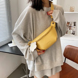 Women's Waist Bag Summer Messenger Shoulder Bag PU Leather Multifunctional All-m