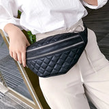 Women's Waist Bag Chest Bag PU Leather Waterproof Fanny Pack