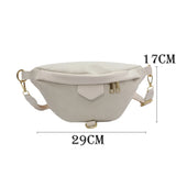 Corduroy Waist Bag Small Belt Bags Shoulder Crossbody Chest Bag
