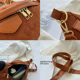 Corduroy Waist Bag Small Belt Bags Shoulder Crossbody Chest Bag
