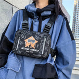 Graffiti Tactical Chest Pack Waist Bag Multi-function Sports Chest Rig Bags