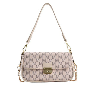 Letter Printing PU Shoulder Bag for Women