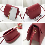 Women Shoulder Bag PU Leather Ladies Messenger Bag Female Small Flap Square Clut