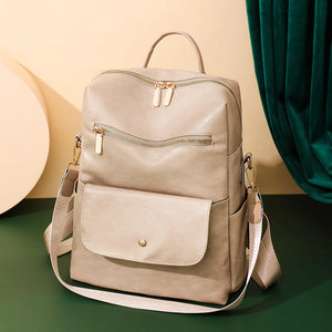 Womens Backpack Shoulder Bag Ladies Multipurpose PU Travel Purse Daypack Pocket