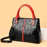 High Capacity Women's Messenger Bag Pu Leather Shoulder Handbag