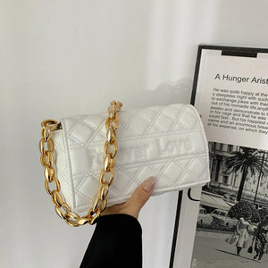 Women's Shoulder Bag Chain Flap Letter Handbag Shopper