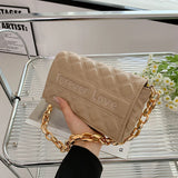 Women's Shoulder Bag Chain Flap Letter Handbag Shopper