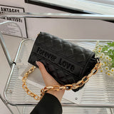 Women's Shoulder Bag Chain Flap Letter Handbag Shopper